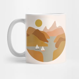 Abstract Islands Landscape Mug